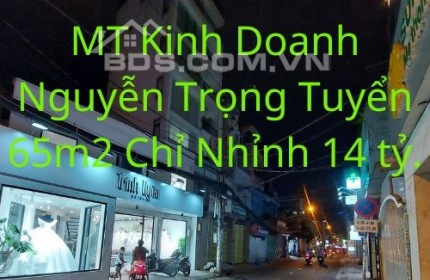 Bán Nhà Mặt Tiền Kinh Doanh Phú Nhuận 65m2 Chỉ Nhỉnh 14 tỷ Đường Nguyễn Trọng Tuyển